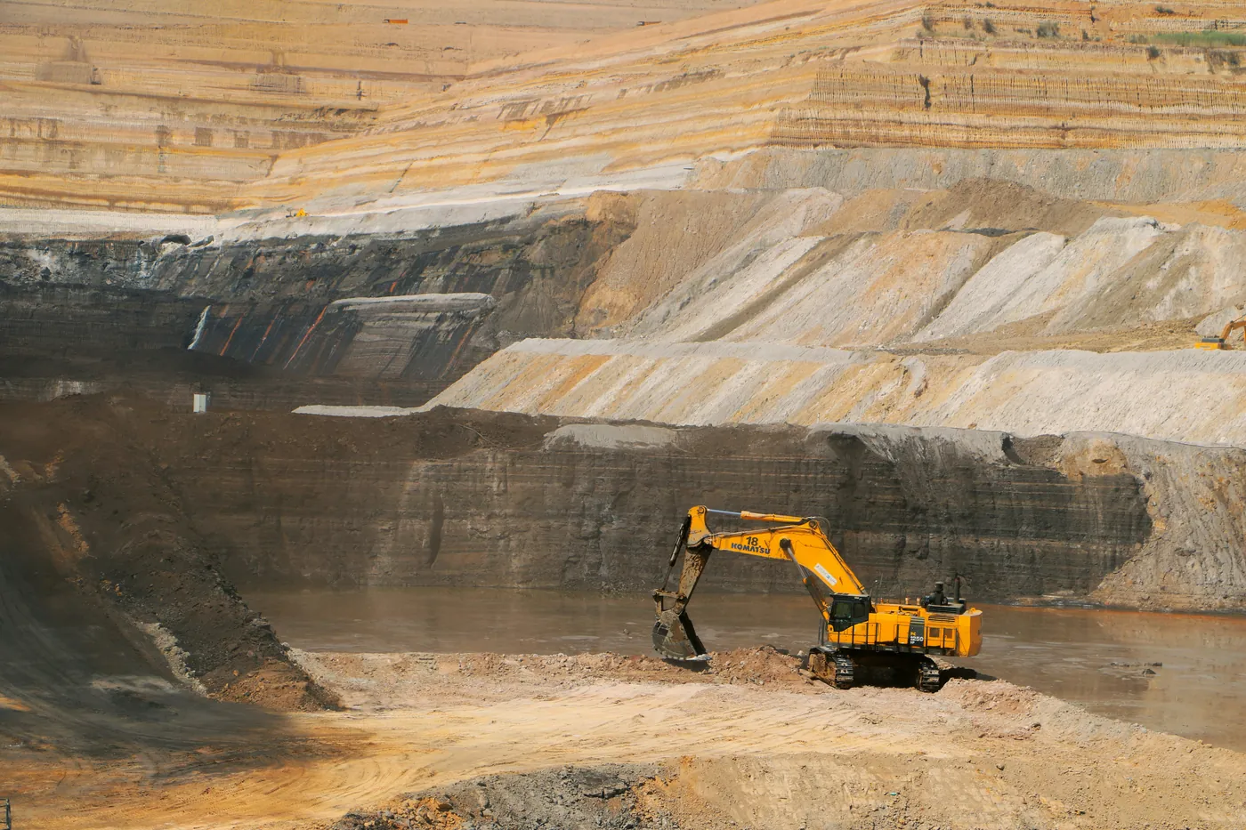 Open pit mining